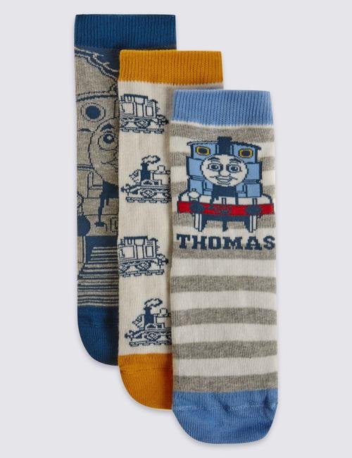 Mavi 3'lü Thomas & Friends™ Çorap (3 - 6 Yaş)