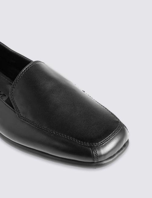 Siyah Deri Makosen Ayakkabı