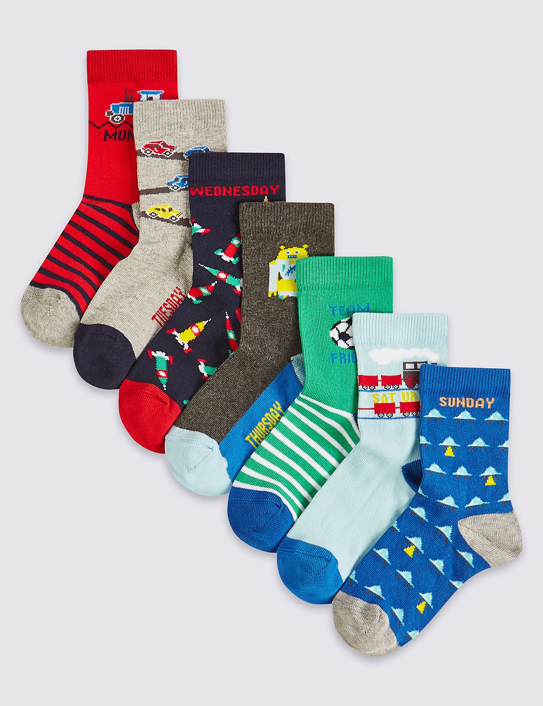 7'li Pamuklu Çorap (1 - 6 Yaş)