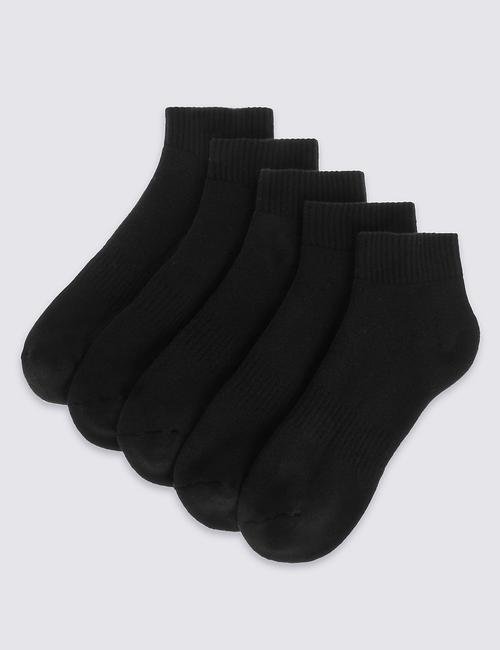 Siyah 5'li Çorap (Cool & Fresh™eet? Teknolojisi ile)