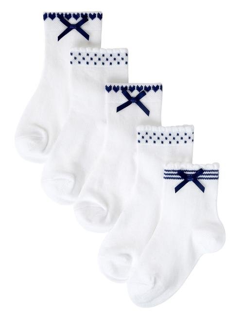 Lacivert 5'li Freshfeet™ Pamuklu Çorap (Silver Teknolojisi ile)