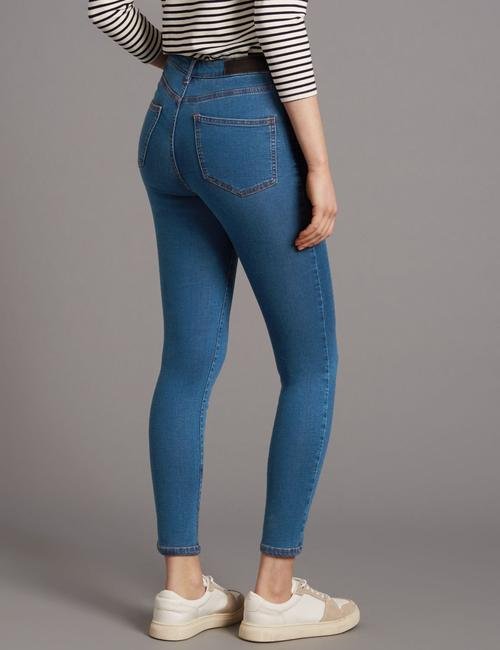 Mavi Yüksek Belli Skinny Jean