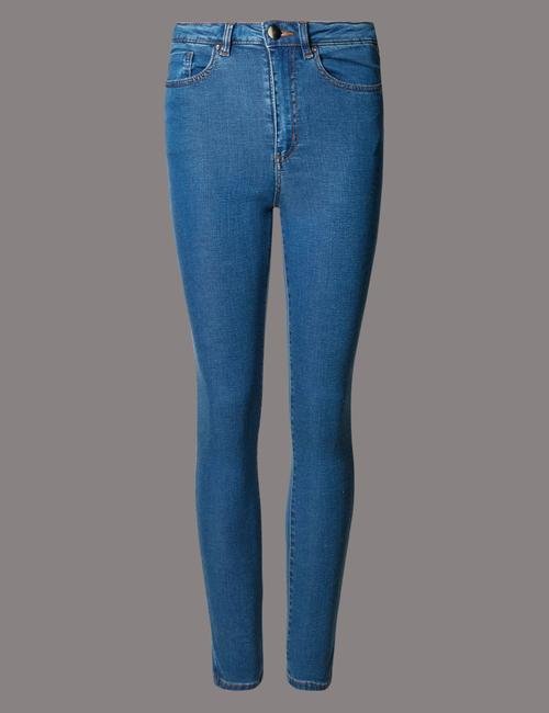 Mavi Yüksek Belli Skinny Jean