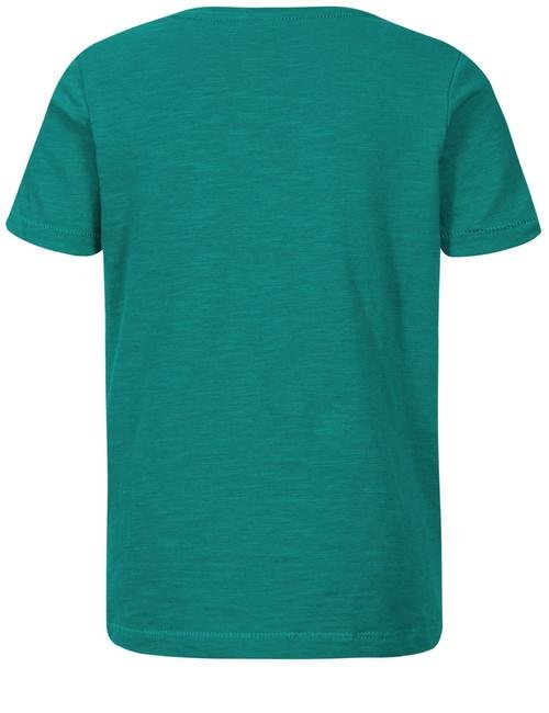 Yeşil Saf Pamuklu Desenli T-Shirt (3 Ay - 5 Yaş)