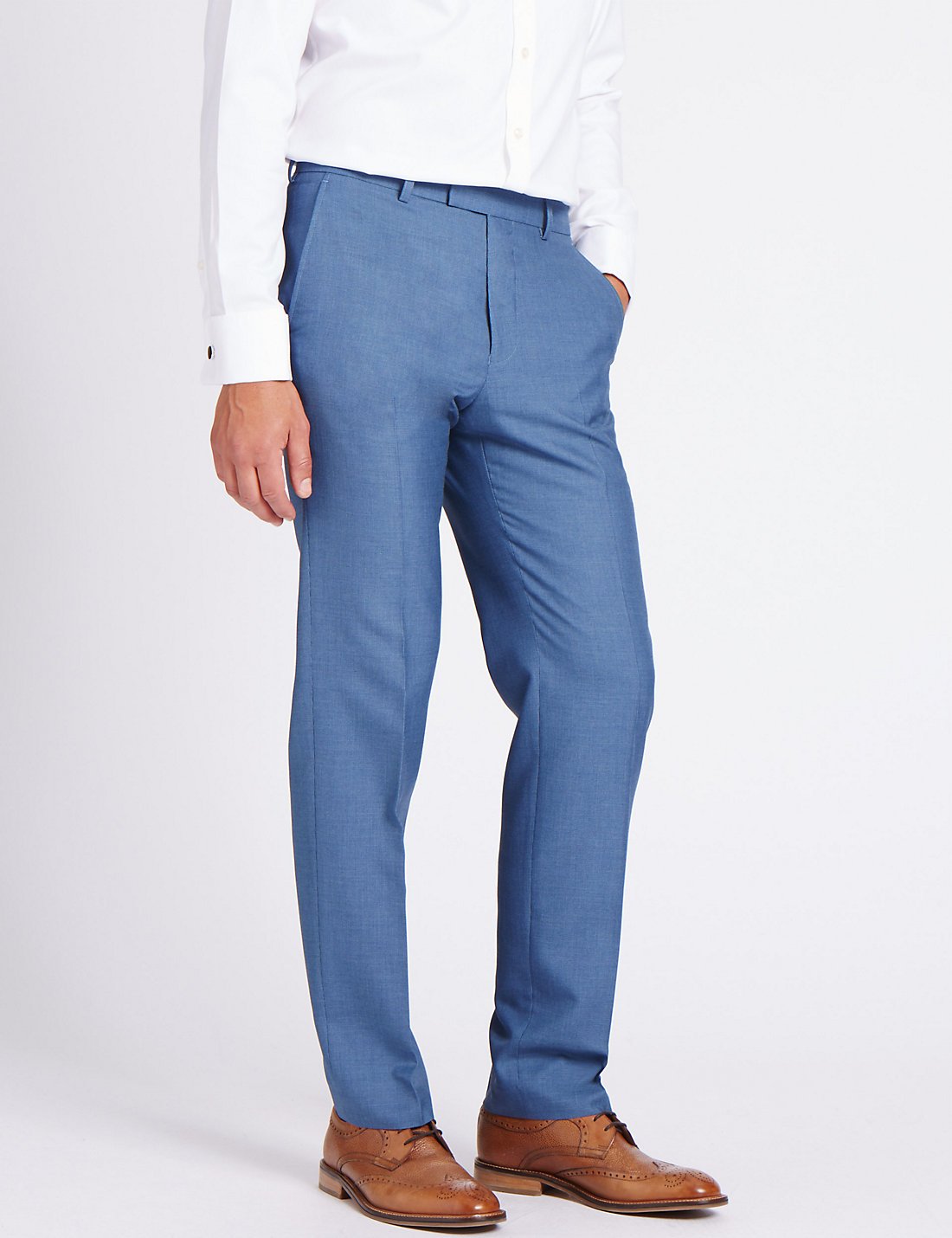Mavi Dokulu Tailored Pantolon