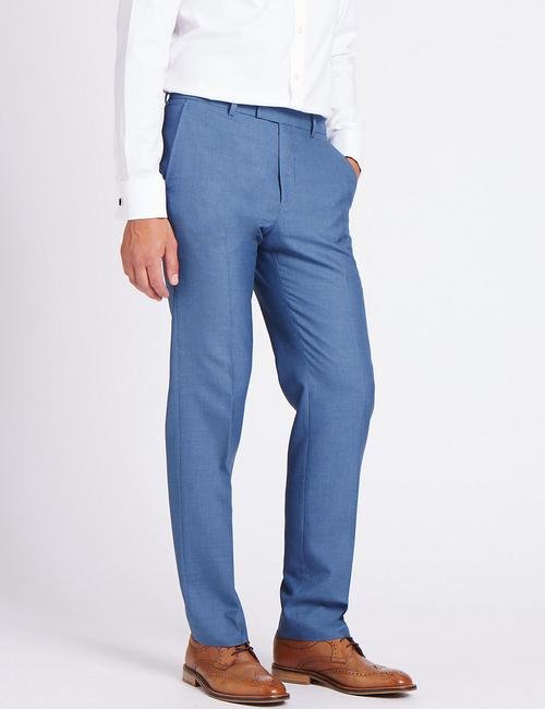 Mavi Mavi Dokulu Tailored Pantolon