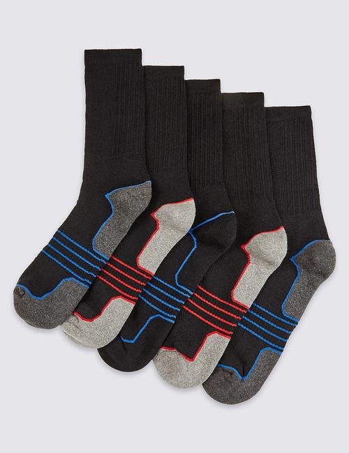 Siyah 5'li Çorap (Cool & Freshfeet™ Teknolojisi ile)