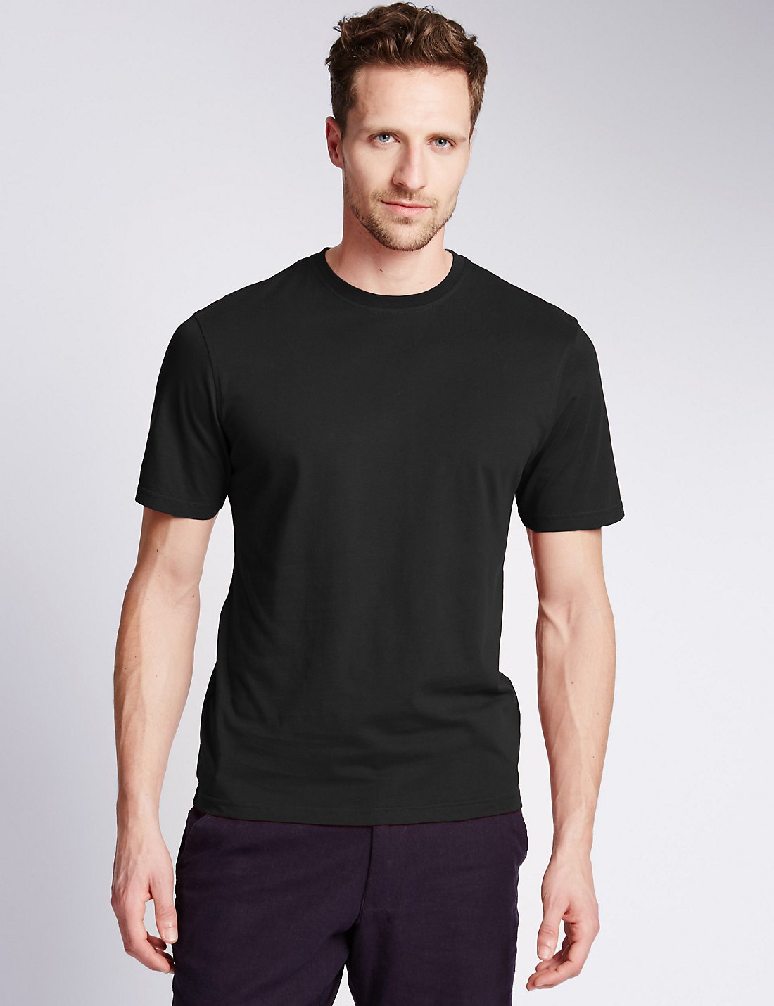 StayNEW™ Yumuşak Dokulu Tailored Saf Pamuklu T-Shirt