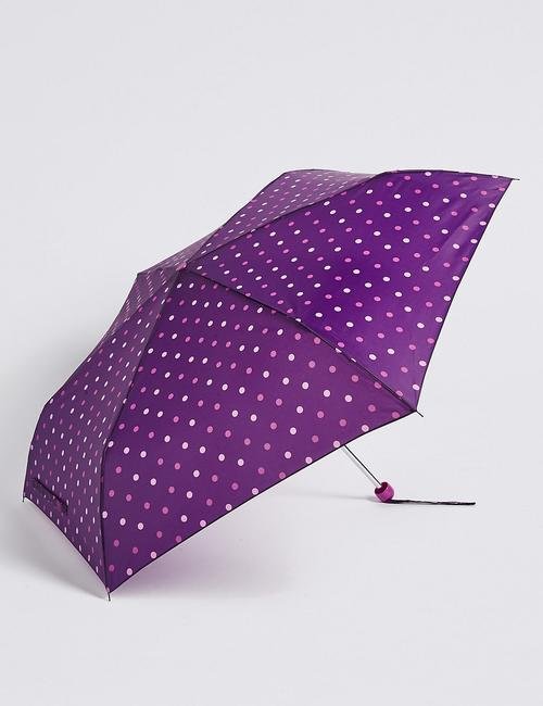 Mor Puantiyeli Kompakt Şemsiye (Stormwear™ Teknolojisi ile)