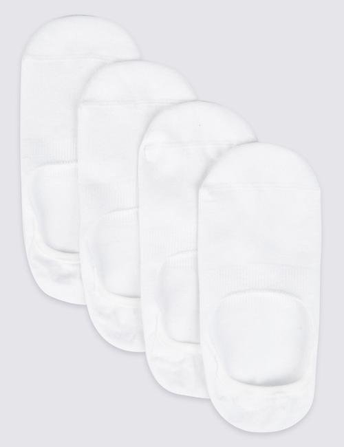 Beyaz 4'lü Cool & Fresh™ Spor Çorabı Seti