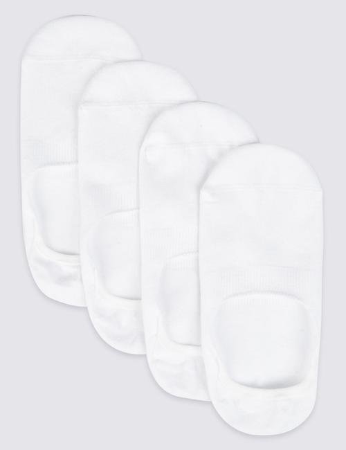 Beyaz 4'lü Cool & Fresh™ Spor Çorabı Seti