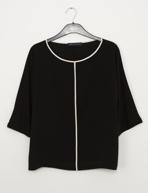 Siyah Kimono T-Shirt