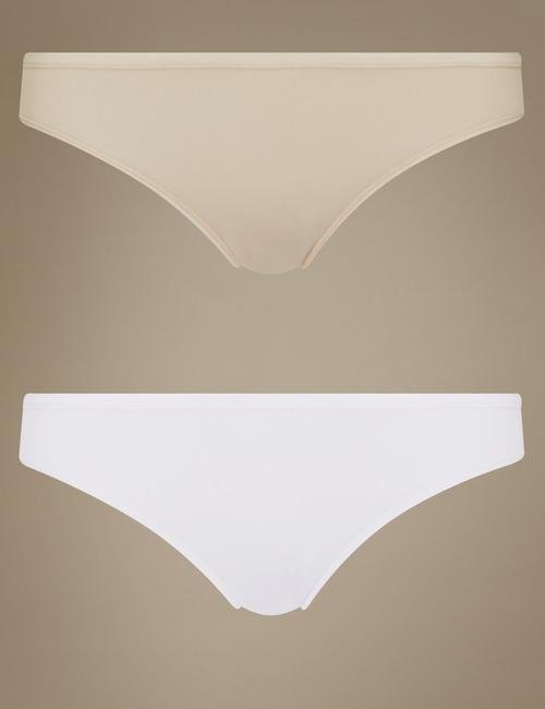 Krem 5'li Dikişsiz Bikini Külot Seti
