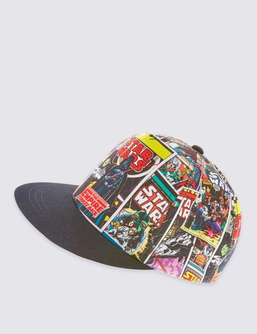 Siyah Star Wars™ Desenli Şapka