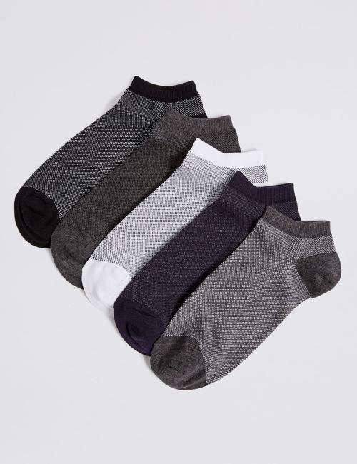 Multi Renk 5'li Çorap (Cool & Freshfeet™ Teknolojisi ile)