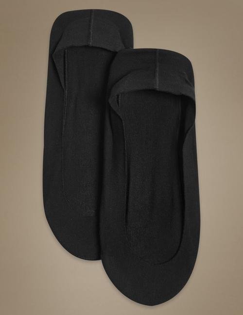 Siyah 2'li Pamuklu Babet Çorabı