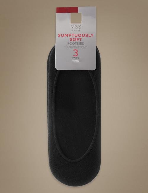 Siyah 3'lü Sumptuously Soft™ Babet Çorabı Seti