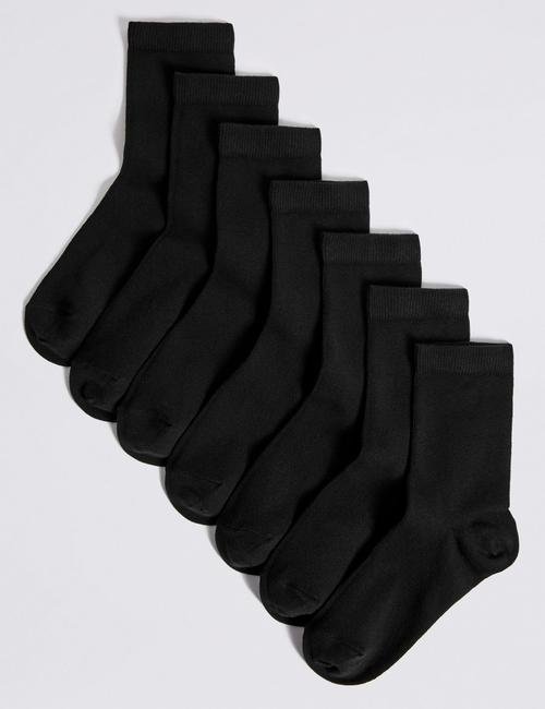 Siyah 7'li Okul Çorabı