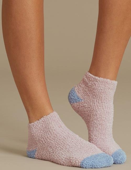 Pembe 2'li Ponponlu Çorap Seti