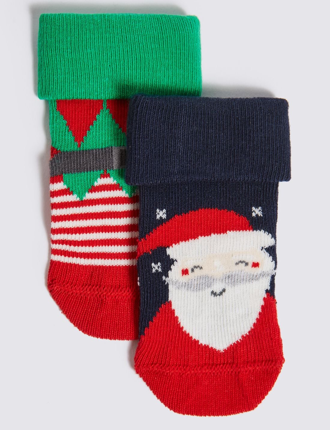 2'li Noel Baba Çorap Seti