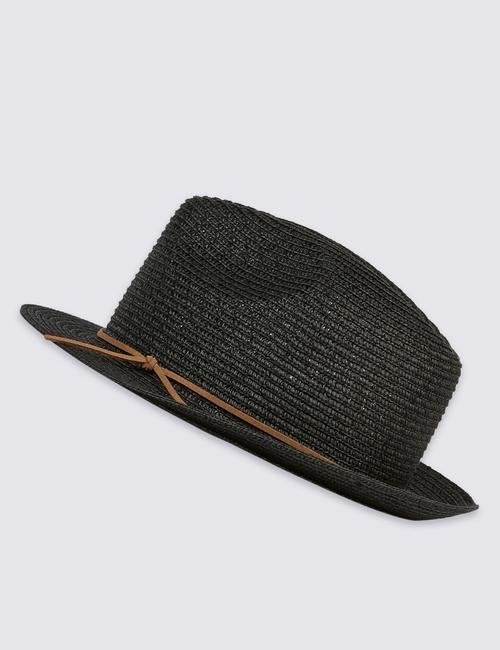 Siyah Yazlık Fötr Şapka