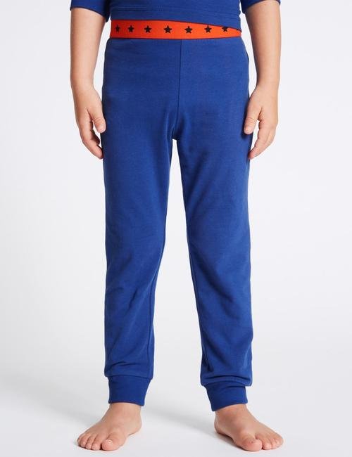 Mavi 2'li Pamuklu Streç Pijama Takımı (9 Ay - 8 Yaş)