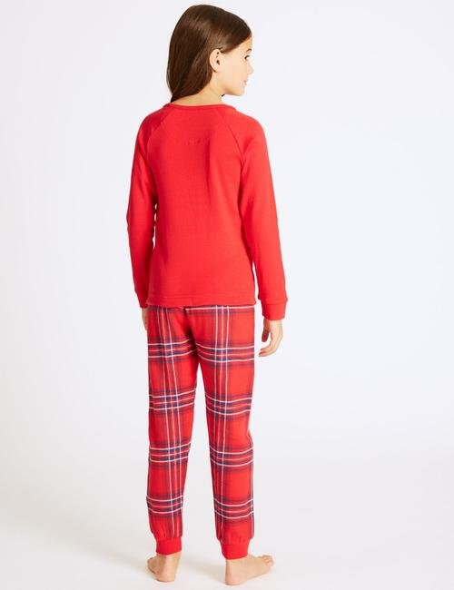 Kırmızı Ekose Pijama Takımı (3 - 16 Yaş)
