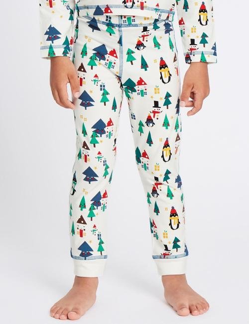 Beyaz 3'lü Pamuklu Streç Pijama Takımı (9 Ay - 8 Yaş)