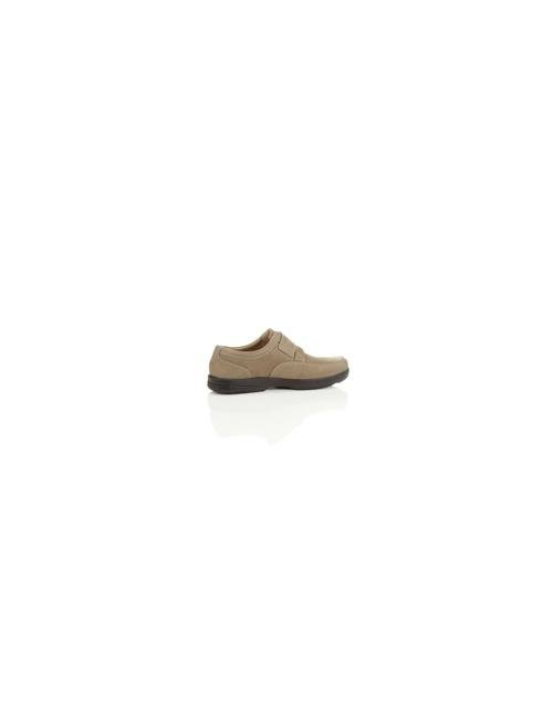 Kahverengi Geniş Kalıplı Deri Ayakkabı (Airflex™ Teknolojisi ile)