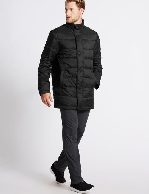 Siyah Hafif Dolgulu Ceket (Stormwear™ Teknolojisi ile)