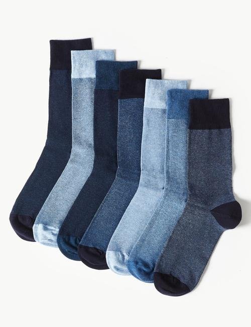 Mavi 7'li Cool & Fresh™ Çorap Seti