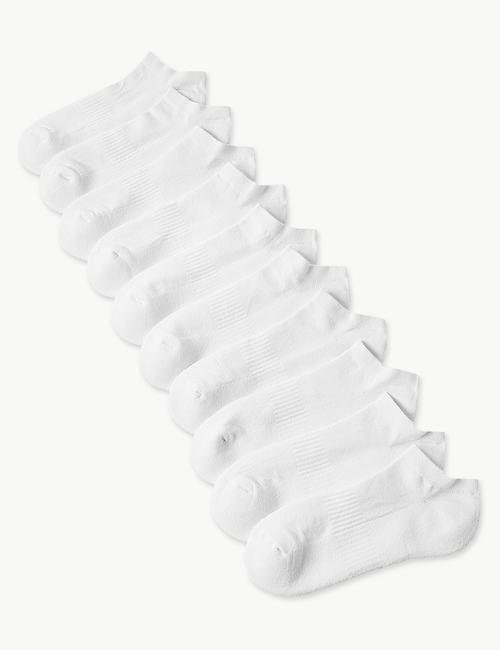 Beyaz 10'lı Cool & Freshfeet Çorap Seti