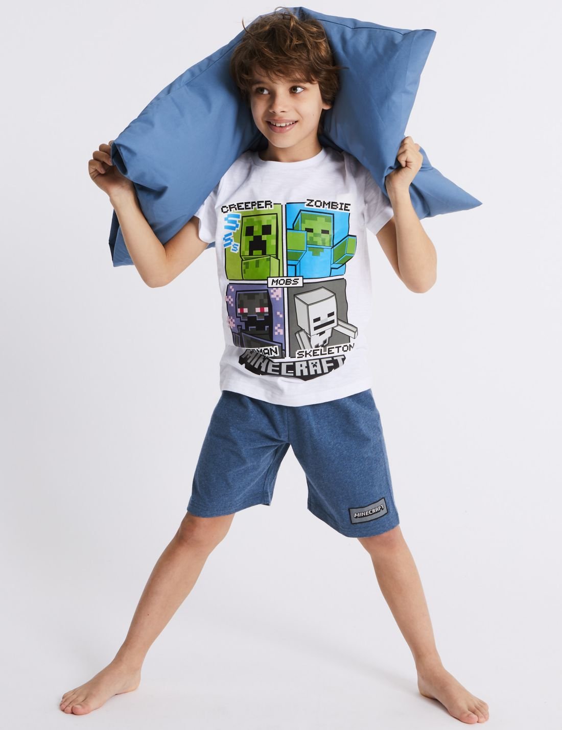 Minecraft Desenli Pijama Takımı