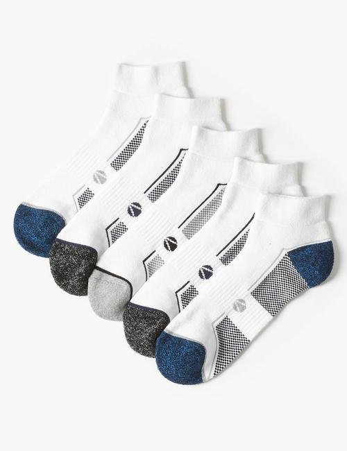 Beyaz 5'li Cool & Freshfeet™ Çorap Seti
