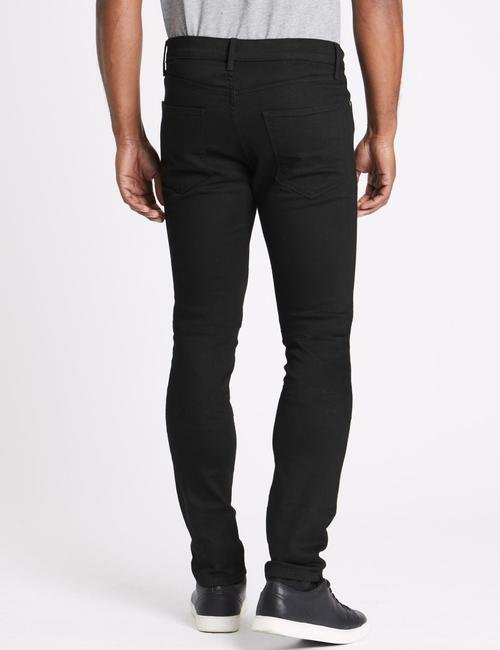 Siyah Skinny Fit Streç Jean Pantolon