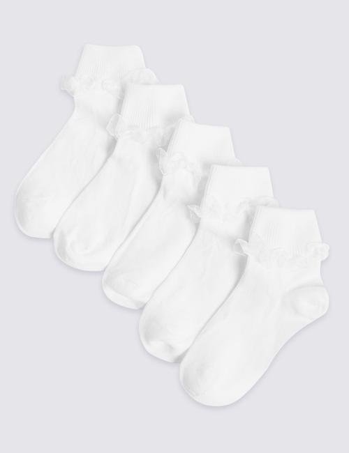 Beyaz 5'li Çorap Seti