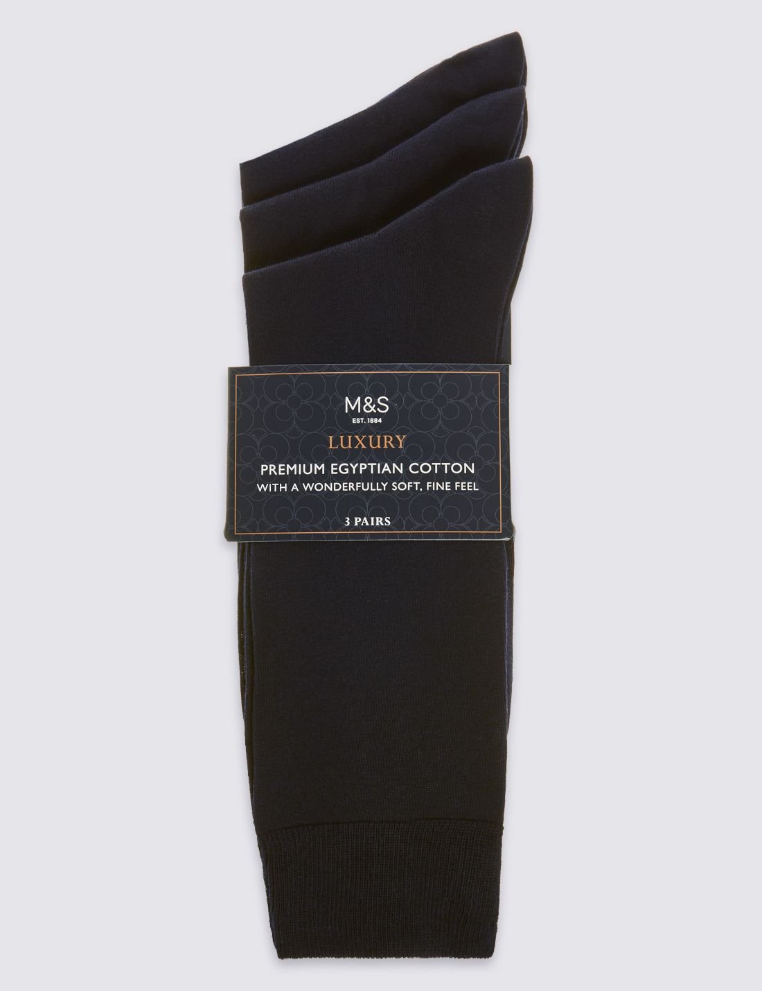 3'lü Luxury Egyptian Cotton Çorap Seti