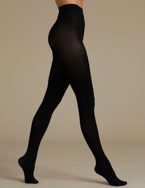 Siyah 30 Denye Magicwear™ Opak Külotlu Çorap
