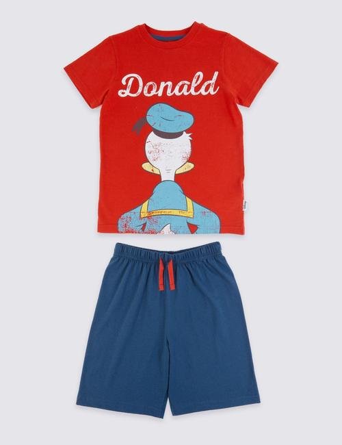 Kırmızı Donald Duck Pijama Takımı
