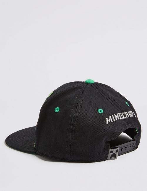 Gri Minecraft™ Saf Pamuklu Şapka