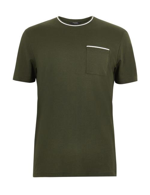 Yeşil Luxury Supima® Saf Pamuklu T-shirt