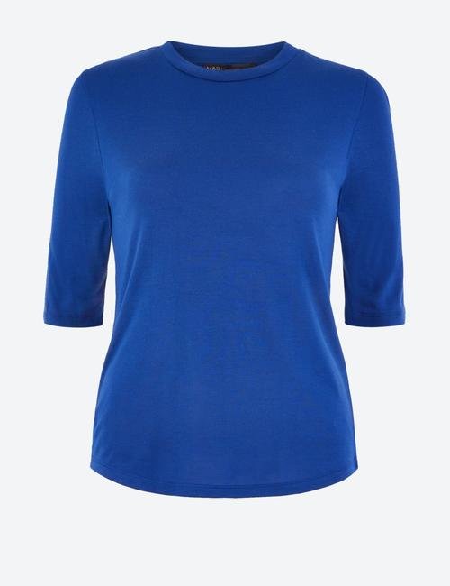Mavi Yarım Kollu T-shirt