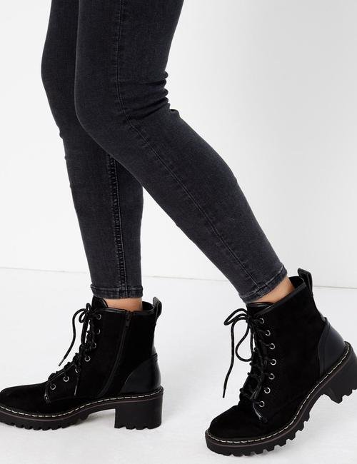 Siyah Tencel™ Yüksek Belli Skinny Jean