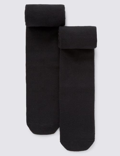 Siyah 2'li Yünlü Freshfeet™ Termal Külotlu Çorap (5 - 14 Yaş)