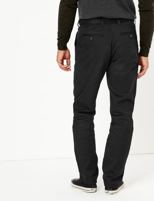 Siyah Blue Harbour Premium Regular Fit Chino Pantolon