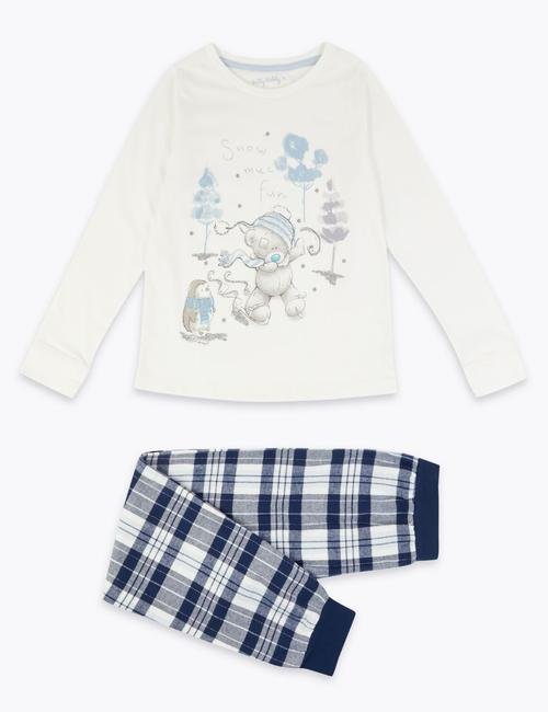 Lacivert Tatty Teddy™ Yılbaşı Temalı Pijama Takımı