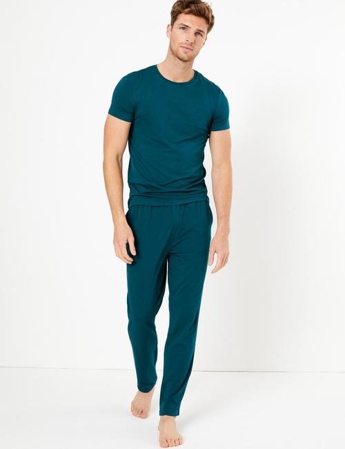 Yeşil Luxury Supersoft Supima® Pijama Altı