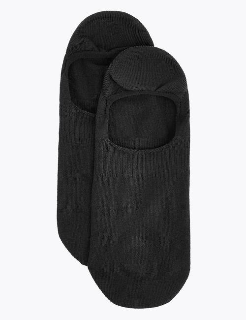 Siyah 2'li Body Sensor™ Babet Çorabı Seti
