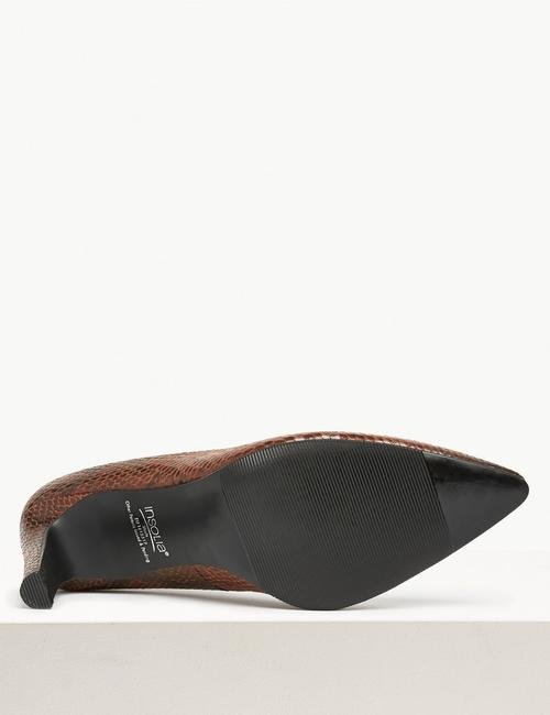 Kahverengi Stiletto Topuklu Ayakkabı