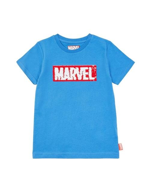 Mavi Marvel™ Pullu İşlemeli T-Shirt